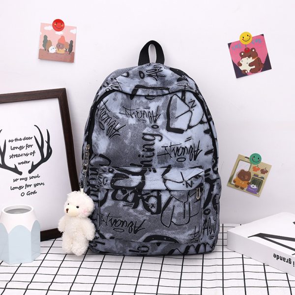⁦Fashion Personalized Graffiti Backpack⁩ - الصورة ⁦5⁩