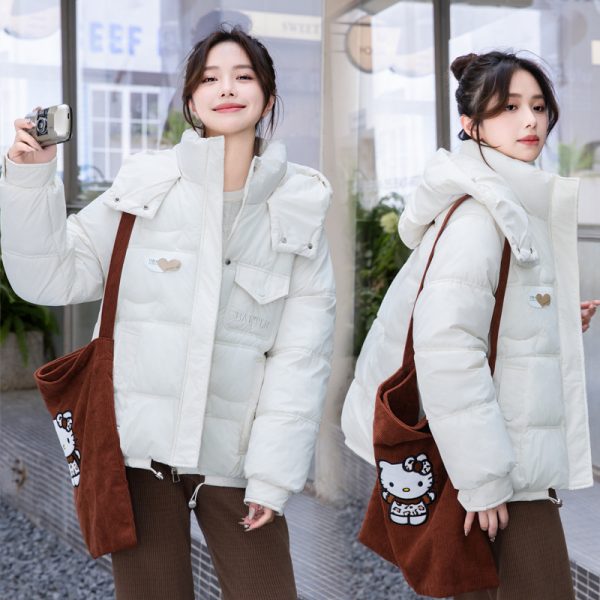 ⁦Women's Candy-colored Cotton-padded Jacket⁩ - الصورة ⁦3⁩