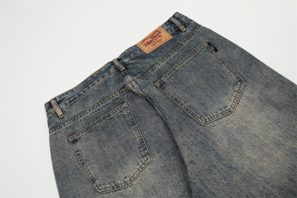 ⁦Fashion Personality Worn Jeans Men⁩ - الصورة ⁦10⁩