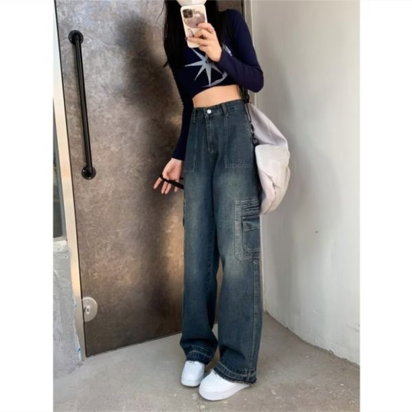 ⁦Fashionable Retro Small Jeans For Women⁩ - الصورة ⁦7⁩