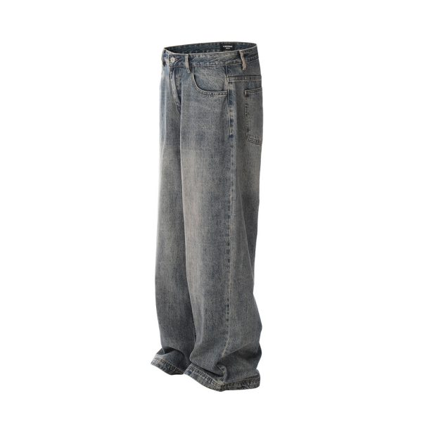 ⁦Fashion Personality Worn Jeans Men⁩ - الصورة ⁦9⁩