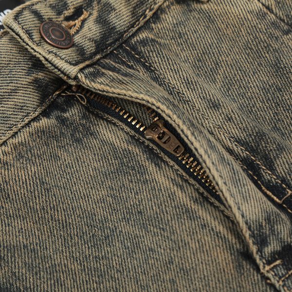 ⁦Washed Jeans Punk Fashion Brand Men⁩ - الصورة ⁦3⁩