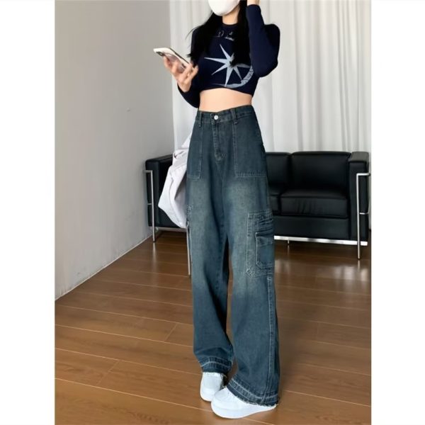 ⁦Fashionable Retro Small Jeans For Women⁩ - الصورة ⁦2⁩