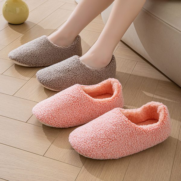⁦Furry Interior Home Women's Warm Four Seasons Confinement Cotton Slippers⁩ - الصورة ⁦4⁩