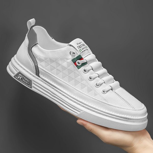 ⁦Men's Breathable Soft Soled Flats Leather Shoes⁩ - الصورة ⁦4⁩