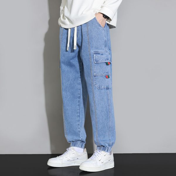⁦Retro Workwear Jeans For Men⁩ - الصورة ⁦8⁩