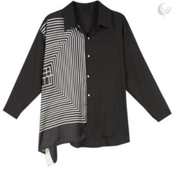 ⁦Irregular Design Sense Niche Girls Wear Shirts⁩ - الصورة ⁦6⁩