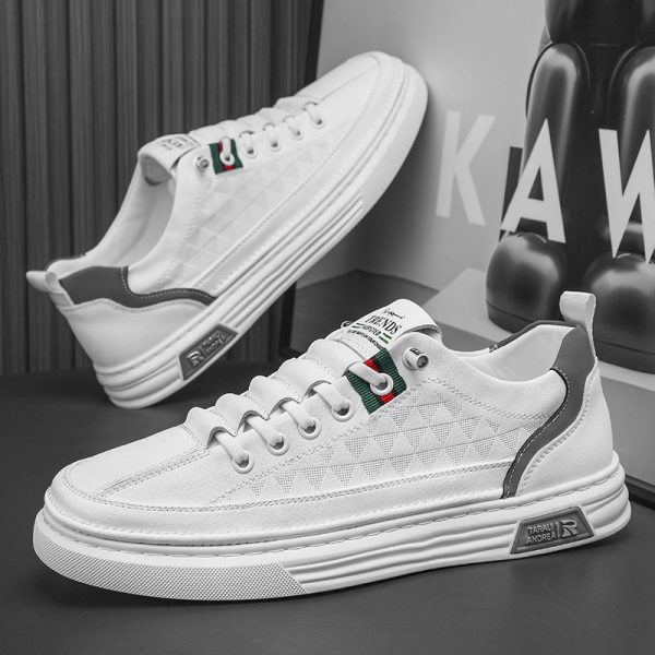 ⁦Men's Breathable Soft Soled Flats Leather Shoes⁩ - الصورة ⁦2⁩