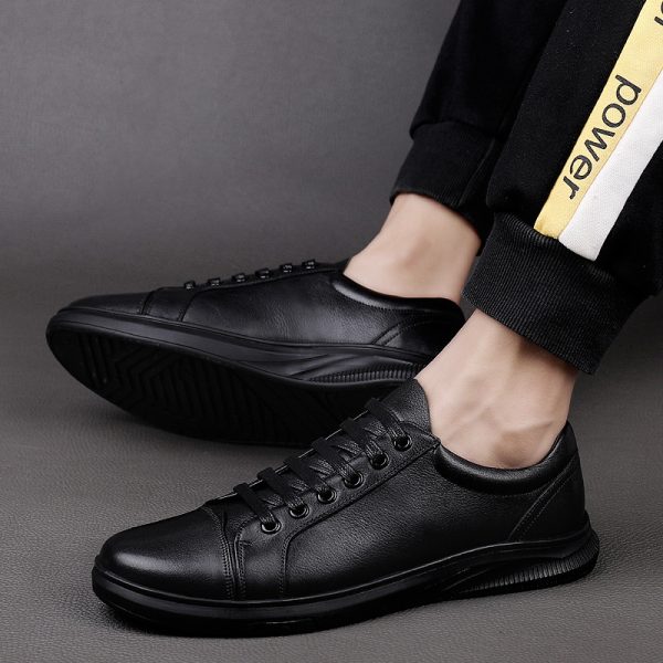 ⁦New Cowhide Board Shoes Men⁩ - الصورة ⁦4⁩