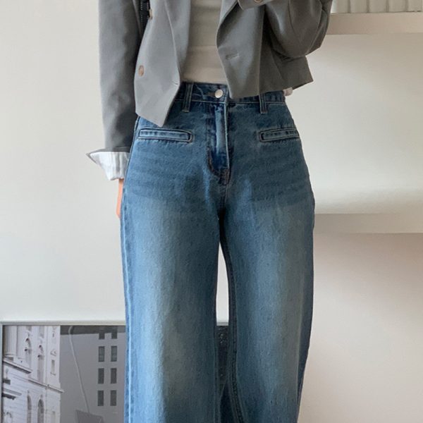 ⁦Retro High Waist Slimming Jeans Women⁩ - الصورة ⁦4⁩