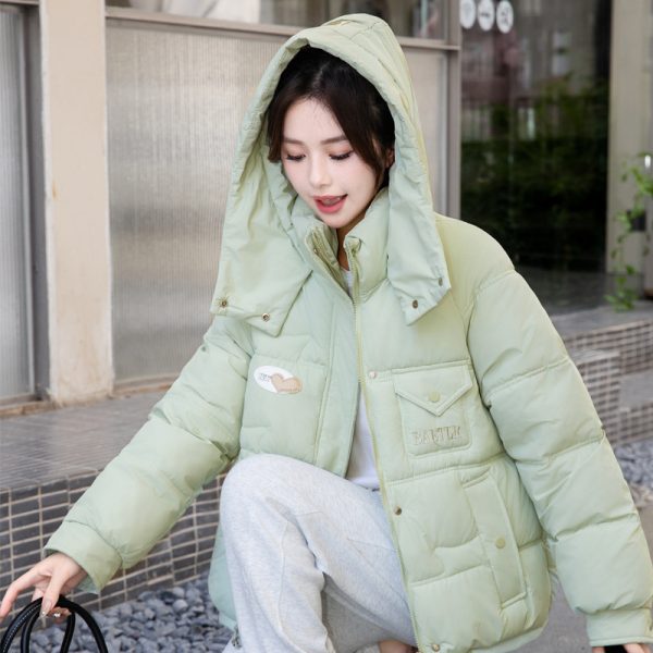 ⁦Women's Candy-colored Cotton-padded Jacket⁩ - الصورة ⁦8⁩