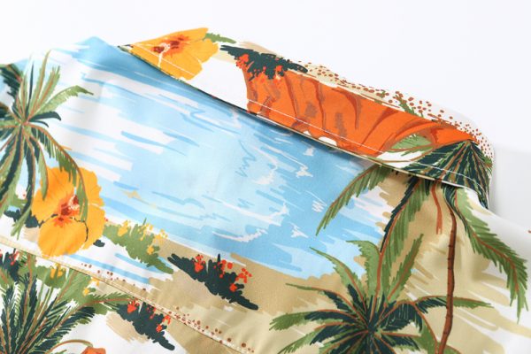 ⁦Thai Style Floral Shirt Men And Women Trendy Shirts⁩ - الصورة ⁦4⁩