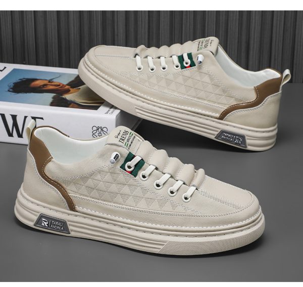 ⁦Men's Breathable Soft Soled Flats Leather Shoes⁩ - الصورة ⁦9⁩