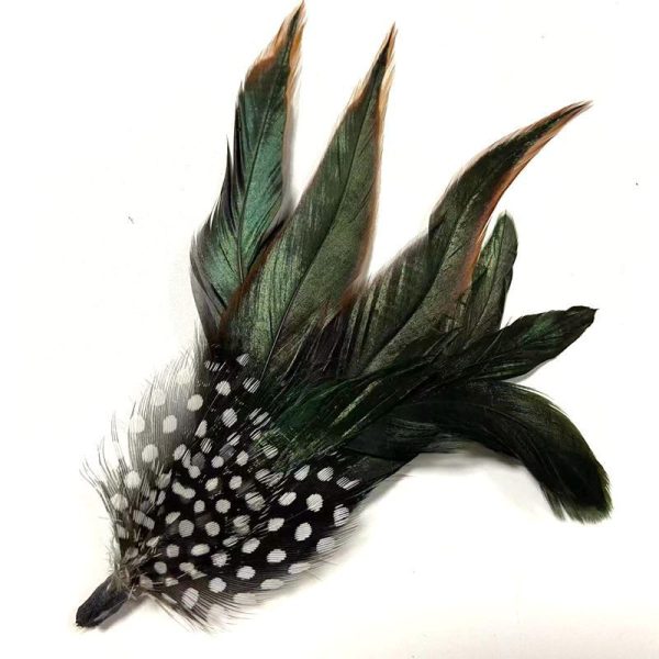 ⁦Small Feather Corsage Hat Flower Accessories⁩ - الصورة ⁦2⁩