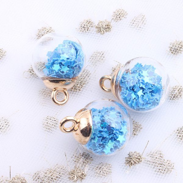 ⁦16mm Round Transparent Colored Glass Ball Ornament Accessories Handmade Material⁩ - الصورة ⁦5⁩