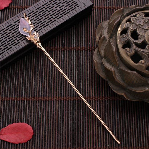⁦Women's Antique Simple Mulan Accessories Tassel Retro Hanfu Hairpin⁩ - الصورة ⁦2⁩