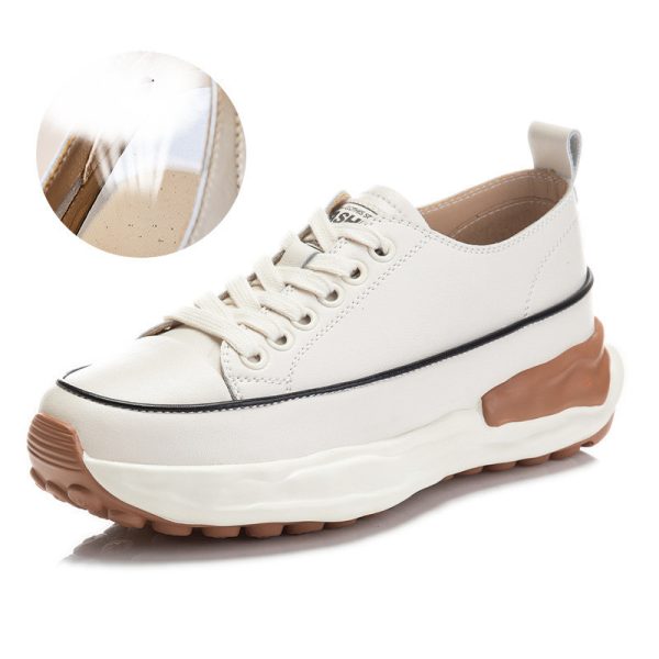 ⁦Women's New Flat Platform All Match Leather Shoes⁩ - الصورة ⁦5⁩