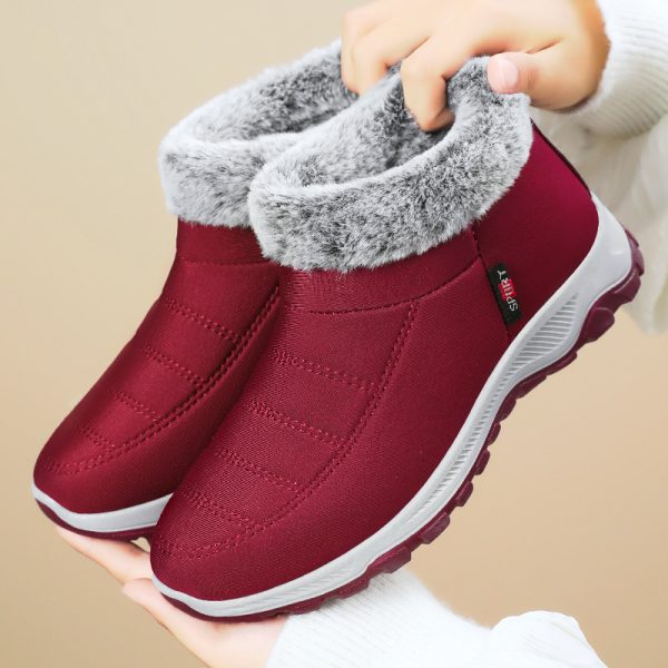 ⁦Women's Cotton-padded Shoes Fleece Lined Padded Warm Keeping Slip-on⁩ - الصورة ⁦4⁩