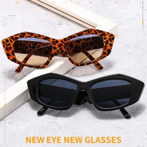 Striped Sunglasses For Men And Women Small Frame Geometry