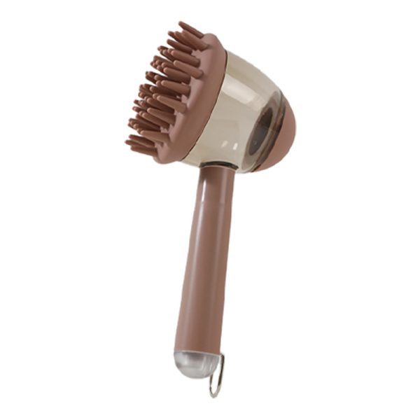 ⁦3 In 1 Pets Bath Brush For Dogs And Cats Shower Massage Brush, Depilation Comb And Foaming Tool, Anti-frizz Beauty Brush Pet Products⁩ - الصورة ⁦9⁩