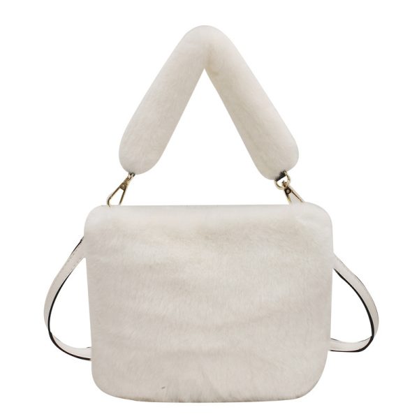 ⁦Women's Fashion Casual Plush Crossbody Bag⁩ - الصورة ⁦3⁩