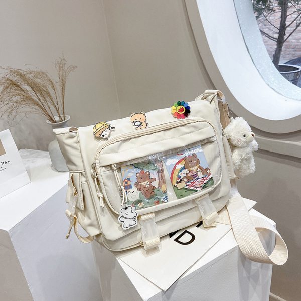 ⁦Women's Fashion Versatile Canvas Shoulder Bag⁩ - الصورة ⁦5⁩