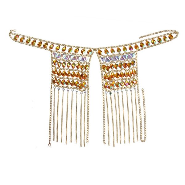 ⁦Accessories Vintage Patchwork Pendant Fashion Bra Body Chain⁩ - الصورة ⁦5⁩