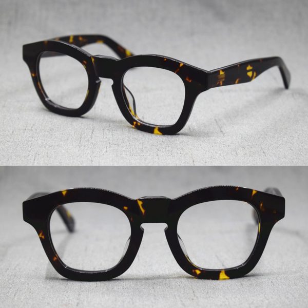 ⁦Women's Thick Retro Plate Glasses⁩ - الصورة ⁦4⁩