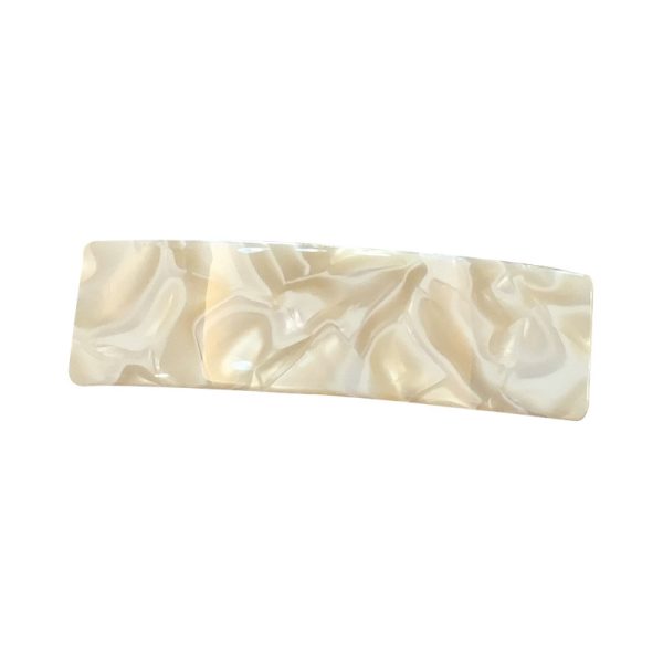 ⁦Acetate Simple Graceful Hair Accessories Horizontal Clip Rectangular All-match Spring Clip For Women⁩ - الصورة ⁦5⁩