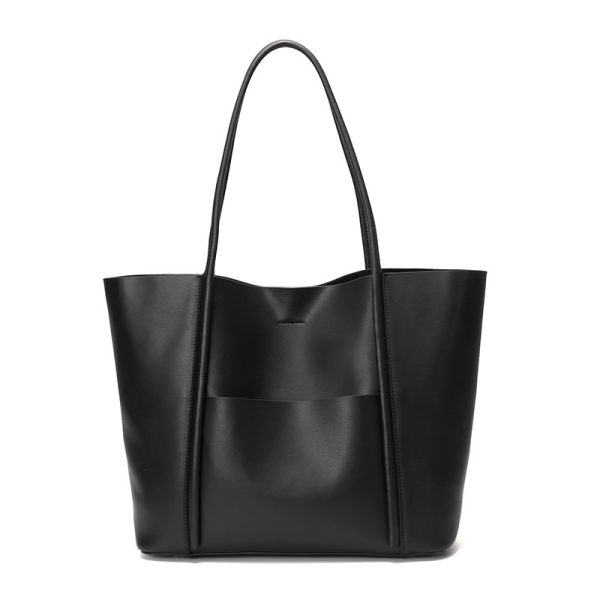 ⁦Women's Genuine Leather Tote Bag⁩ - الصورة ⁦2⁩