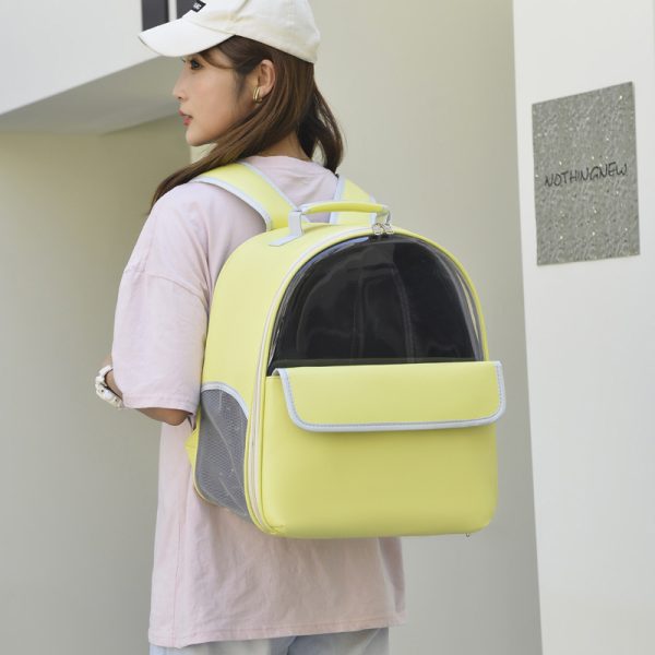⁦Breathable Outdoor Cat Bag Visual Transparent Backpack⁩ - الصورة ⁦3⁩