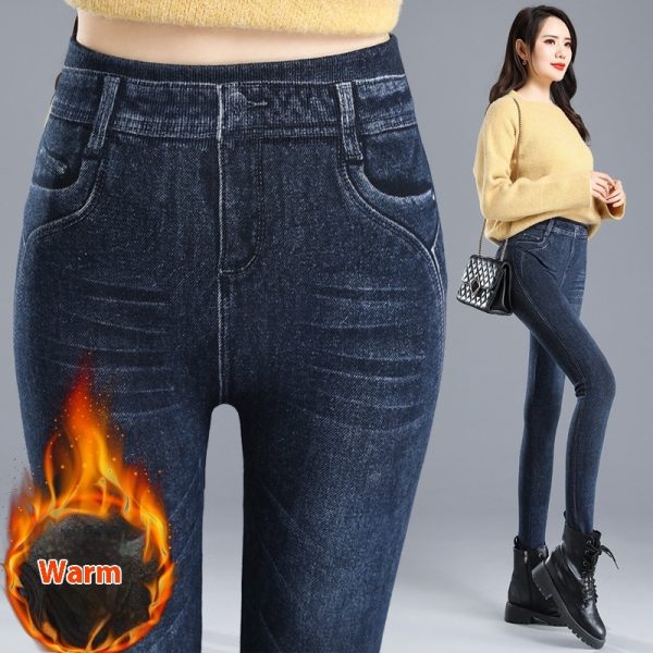 ⁦Women's Leggings Ankle Tight High Waist Oversized Pencil Pants⁩ - الصورة ⁦7⁩