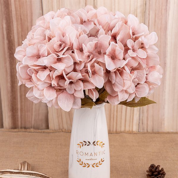 ⁦Artificial Flowers Hydrangea Branch Home Wedding Decor Autum⁩ - الصورة ⁦3⁩