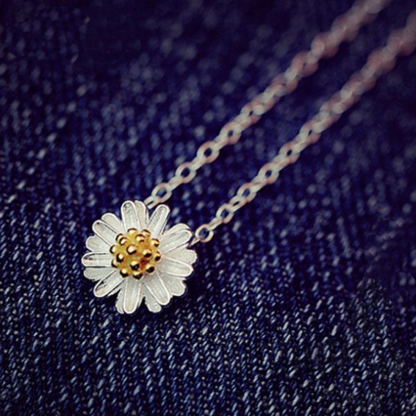 ⁦925 Silver Necklace Korean Fashion Style Small Jewelry Set⁩ - الصورة ⁦4⁩
