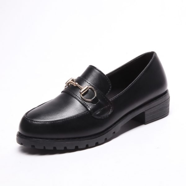 ⁦British leather platform casual shoes⁩ - الصورة ⁦6⁩