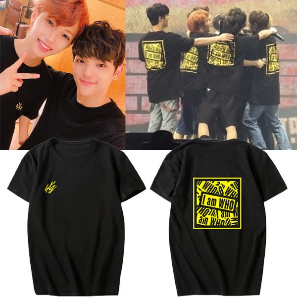 ⁦Straykids combination I am WHO should support clothes men and women with short-sleeved T-shirts⁩ - الصورة ⁦2⁩