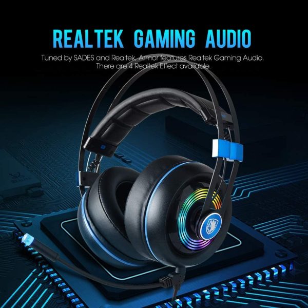 ⁦Wire-Controlled Headset With Colorful Surround Stereo Sound⁩ - الصورة ⁦4⁩