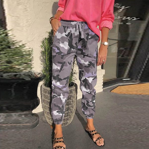 ⁦Camouflage casual pants women⁩ - الصورة ⁦8⁩