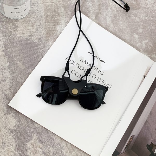 ⁦Sunglasses lanyard glasses hanging neck leather glasses leather clip⁩ - الصورة ⁦4⁩