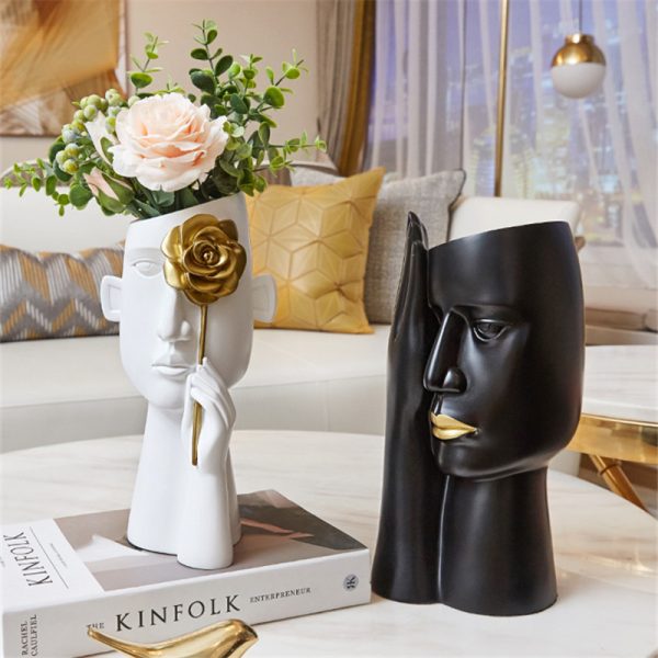 ⁦Vase Decoration Art Light Luxury Home Decoration⁩ - الصورة ⁦2⁩