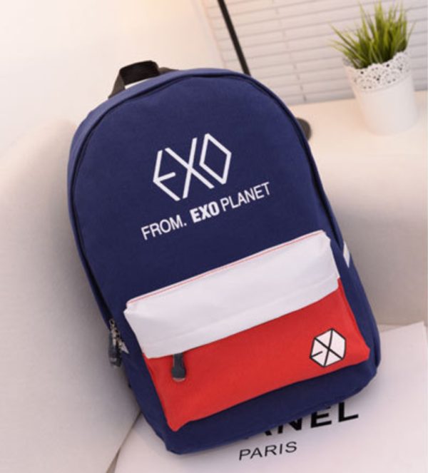 ⁦Fashion canvas backpack⁩ - الصورة ⁦3⁩