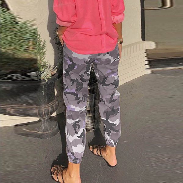 ⁦Camouflage casual pants women⁩ - الصورة ⁦2⁩
