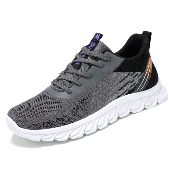 ⁦Men Sneakers Fashion Wavy Bottom Shoes Sport Running Walking Shoes⁩ - الصورة ⁦9⁩
