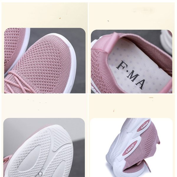 ⁦Women's Breathable Running Shoes Fly Weave Leisure Sports⁩ - الصورة ⁦2⁩
