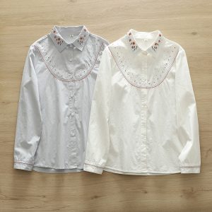 Women's Autumn Ethnic Style Loose Long Sleeve Shirt