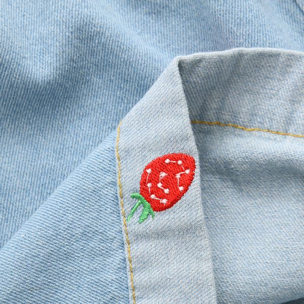 ⁦Strawberry loose wide-leg jeans women⁩ - الصورة ⁦7⁩