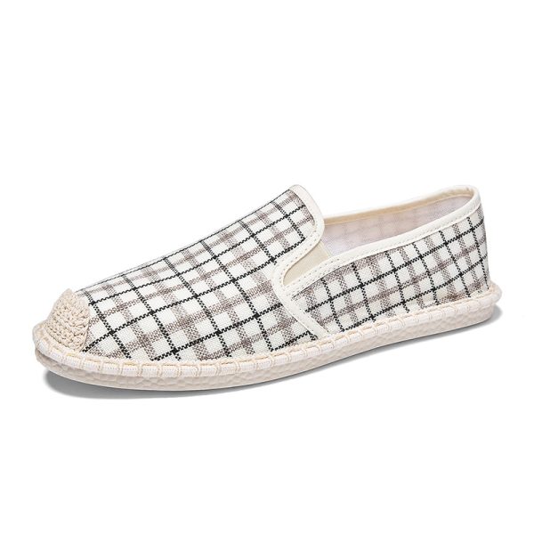 ⁦Summer breathable linen fisherman men canvas shoes⁩ - الصورة ⁦2⁩