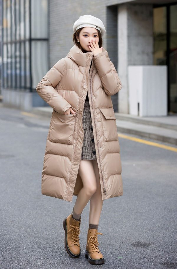 ⁦Women's Winter Korean Style Fashion Mid-length Warm⁩ - الصورة ⁦9⁩