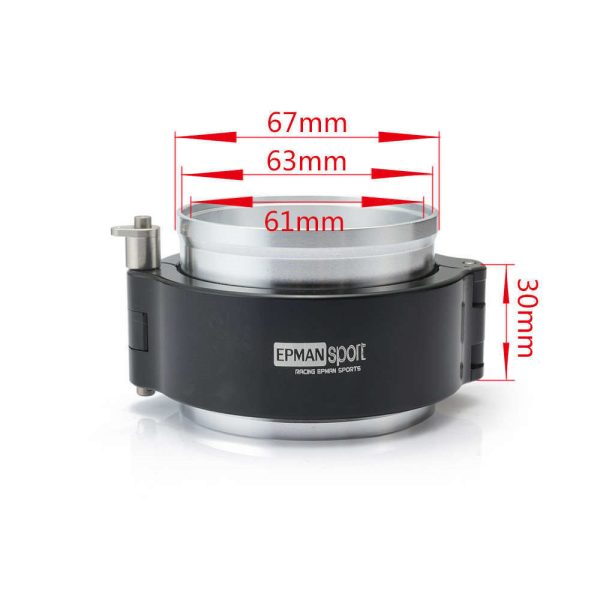 ⁦Car Accessories Modified V-Clamp With Flange Diameter 2.5 Inch Hose Clamp Turbine Exhaust Pipe⁩ - الصورة ⁦5⁩