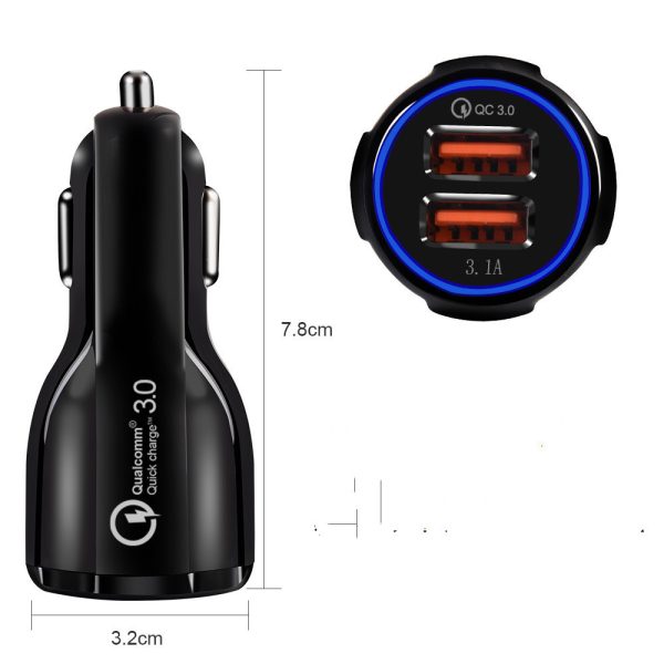 ⁦Car Charger 6.0A Light Usb Car Charger Fast Charge Mobile Phone Charging Car⁩ - الصورة ⁦3⁩